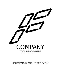 Simple letter F logo design. Perfect for t-shirts, etc.