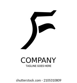 Simple letter F logo design. Perfect for t-shirts, etc.