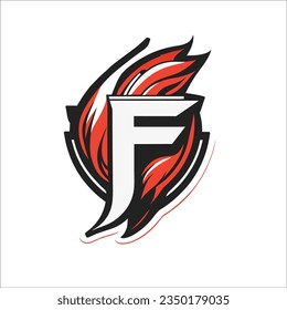 Simple letter f logo design, Letter F fire spark logo icon design template, Abstract letter F logo design template, Letter F logo icon design template,