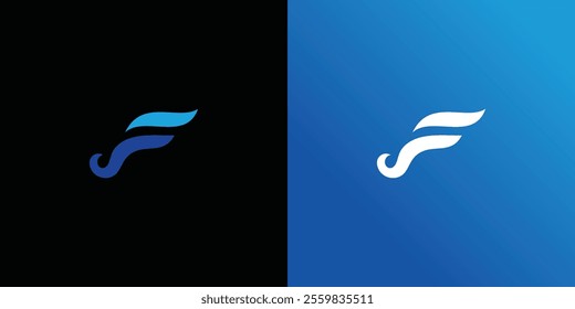 simple letter f logo vektor