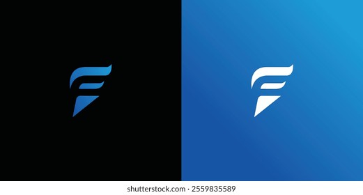 simple letter f logo vektor