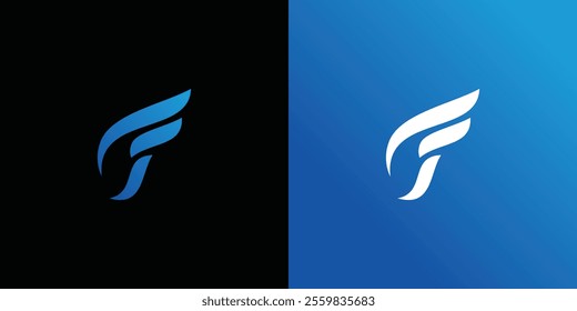 simple letter f logo vektor