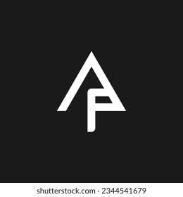 letra simple a + f diseño del logotipo de monograma