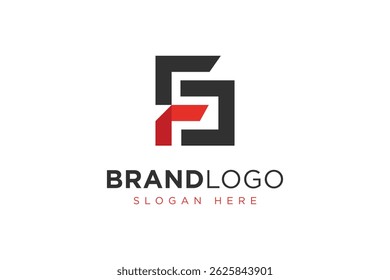 simple letter fg logo icon vector design template concept