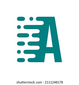 einfacher Brief mit flüssigem Logo