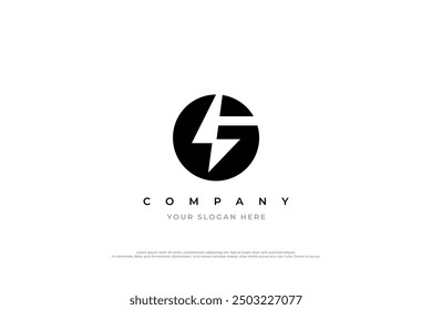 Simple Letter G Bolt Logo Design