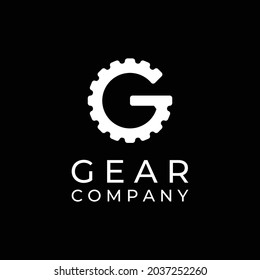 Simple letter G for Gear logo design