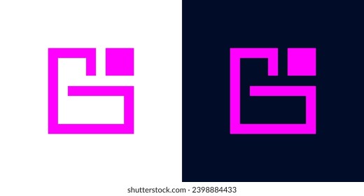 simple letter g line logo