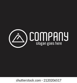 Triángulo de logotipo de carta simple G para cualquier empresa