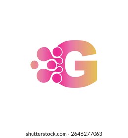 Simple letter G Technology design template logo