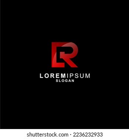 ilustración de diseño de logotipo geométrico de letra simple