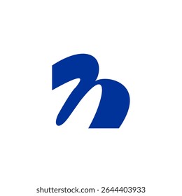 Simple letter H logo, letter K vector icon stylish
