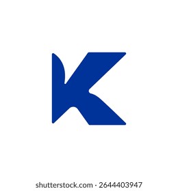 Simple letter H logo, letter K vector icon design