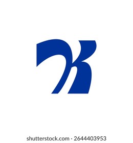 Simple letter H logo, letter K vector icon unique