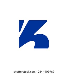 Simple letter H logo, letter K vector icon inspiration