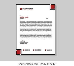 Diseño simple de cabeza de carta para su empresa.