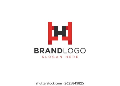 simple letter hh logo icon vector design template concept