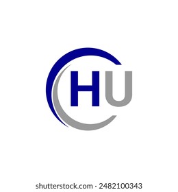 
Simple Letter HU logo design template vector illustration. Alphabet Letter HU Technology Logo Design Pixel Element.
