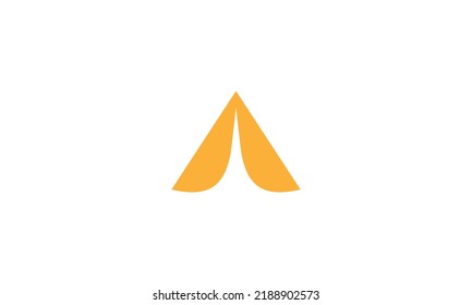 simple letter A initial logo template vector set