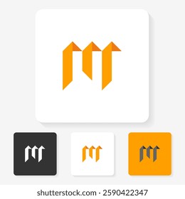 simple letter initials logo design