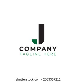 simple letter J logo vector.