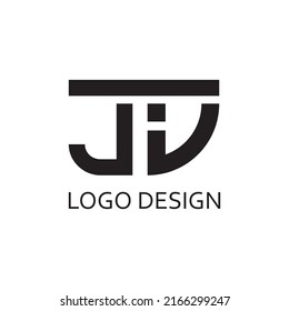 Simple Letter J V Monogram Logo Stock Vector (Royalty Free) 2166299247 ...