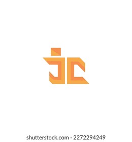 simple letter JC logo template vector set
