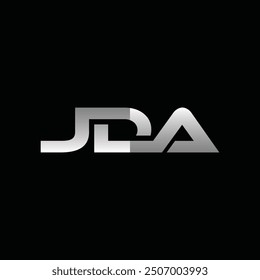 Einfache Buchstaben JDA Geometric Modern Business Creative Design Technology Logo