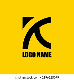 Simple letter K logo vector. Suitable for all businesses, especially in the field of fashion and technology.