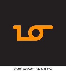 simple letter L O for logo design template