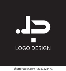 simple letter L P monogram for logo company design