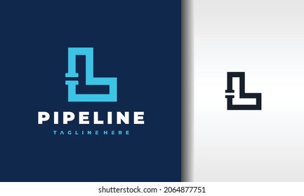 simple letter L pipe logo