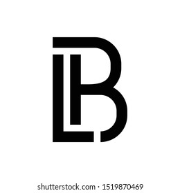 simple letter LB logo concept