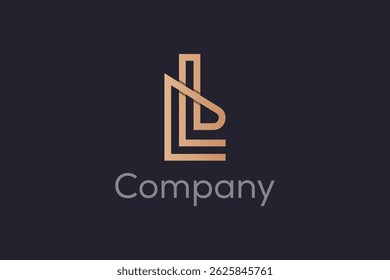 simple letter lb logo icon vector design template concept