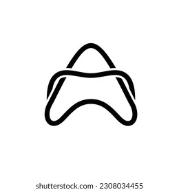 carta simple logotipo A para todo tipo de empresa