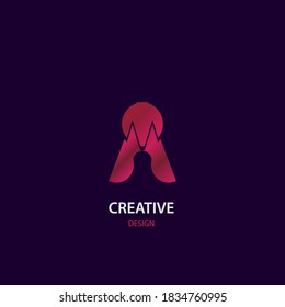 letra simple, logotipo, mezcla de líneas elegantes y modernas