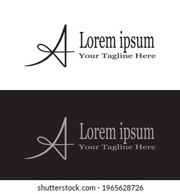 diseño simple de logotipo de letra 
