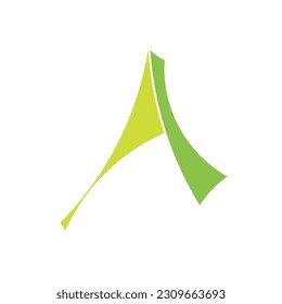 simple A letter logo design