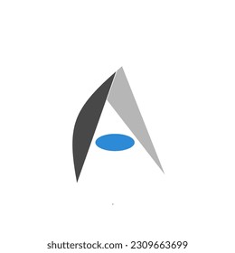 simple A letter logo design