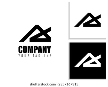 simple letter a logo design