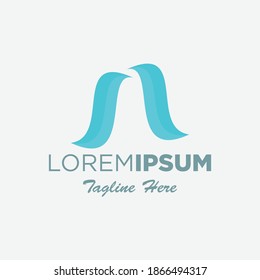 simple letter A logo design template