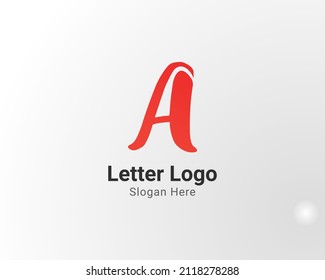 Simple letter A logo design template, eps10 isolated