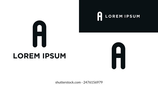 Simple letter A logo design template. Premium Vector