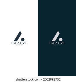 simple letter a logo template vector set
