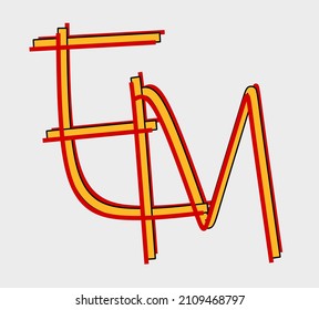 simple letter a logo template vector set with cartoon style
