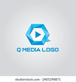 Simple Letter  Logo vector with Letter Q