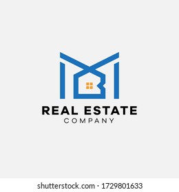 Simple Letter M B Real Estate Stock Vector (Royalty Free) 1729801633 ...