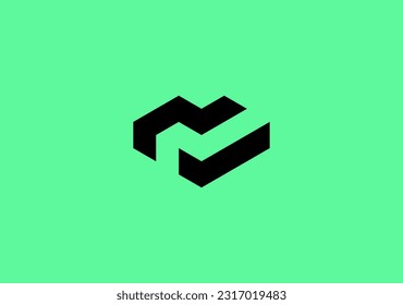 einfacher Buchstabe M mit Markensymbol