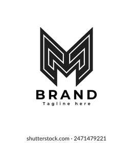 simple letter M initial logo