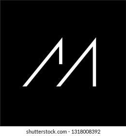 simple letter M logo design inspiration . logo template